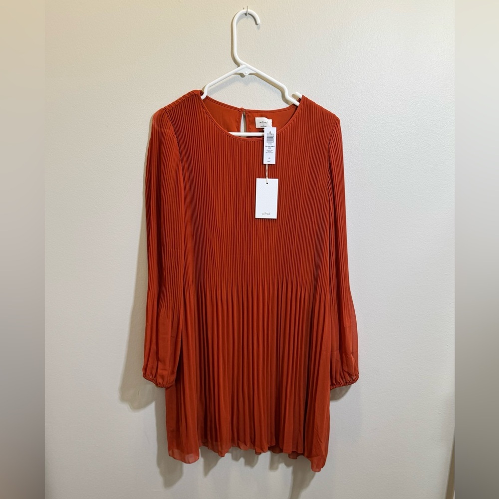 Aritzia | Wilfred Daydreamer Orange Mini Dress | Size: L - Picture 4 of 6